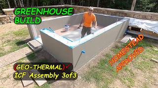 Greenhouse Build - How to Build a Concrete Stem Wall _ Day 7-9