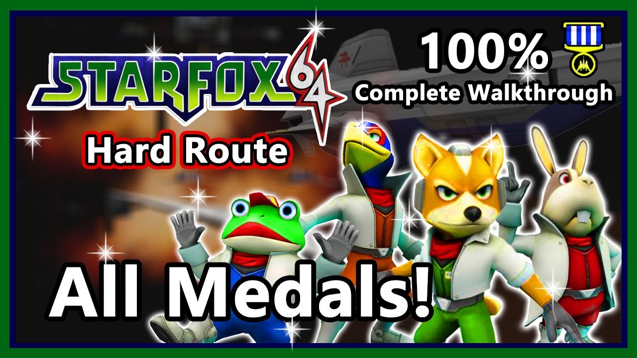 Star Fox 64 - Complete 100% Walkthrough - All Routes, All Medals (Longplay)  