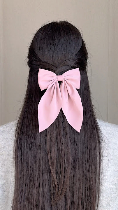 मध्यम, लंबे बालों के लिए त्वरित और आसान हेयर स्टाइल 🩶🎀 #हेयरस्टाइल #हेयरटोक #हेयर #स्प्रिंग #एक्स...