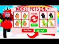 Trading The *WORST* PETS EVER In Adopt Me! (Roblox)