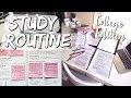 MY STUDY ROUTINE | study motivation for school & organization tips