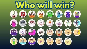 31 NUMBERBLOCKS Marble Race Tournament - Who will Be The CHAMPION?? - Round 10