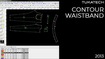 Contour Waistband | CAD Pattern Making Tutorial | TUKAtip - TUKAdesign (2013)