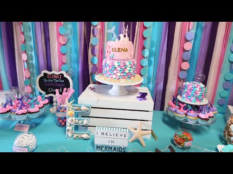 under-the-sea/mermaid-party-theme-|-elena’s-1st-birthday