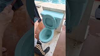 1967 Surf Green American Standard Glenwall Flushes!