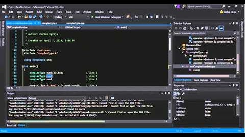 C++ Complex Numbers Program Data Structures & Algorithms