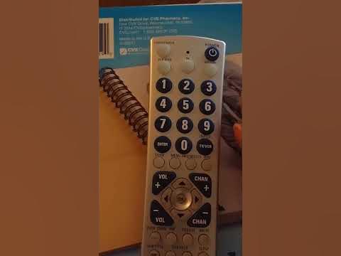 Phillips CL035A universal remote programming. - YouTube