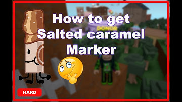 How to find Salted caramel Marker