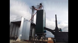 Зерносушилка шахтная на твёрдом топливе