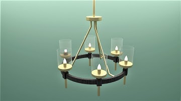 How to make chandelier in SketchUp