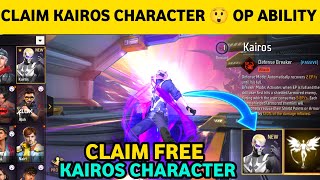 CLAIM KAIROS CHARACTER AND ABILITY TEST FREE FIRE | KAIROS CHARACTER ABILITY TEST