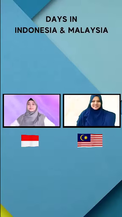How to Say Days in Indonesia and Malaysia 🇮🇩🇲🇾 | Subscribe for more videos ✌️❤️