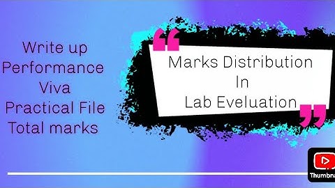 Marks Distribution in Electrical Lab Eveluation