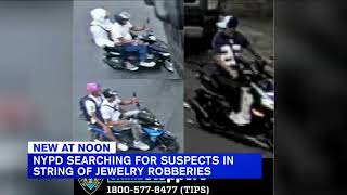 NYPD searches for suspects in string of jewelry robberies