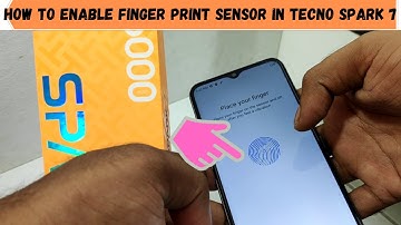 How to Enable Finger Print Sensor in TECNO SPARK 7| Tecno Spark 7t fingerprint lock setting