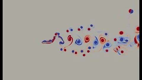 Undulatory swimming: cascaded lattice Boltzmann simulation