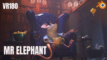 Mr Elephant VR180 Blender 2.93 EEVEE