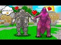 ROBOT GODZİLLA VE GODZİLLA SEVGİLİ OLDU! ❤️ - Minecraft