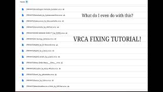 How to fix a VRCA File | VRCA to Prefab | Tutorial