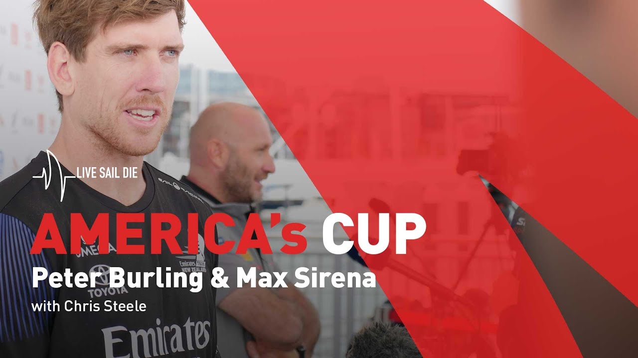 ⁣36th America's Cup - Peter Burling & Max Sirena
