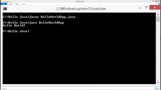 how to run java program in command prompt in windows 7/8/8.1/10