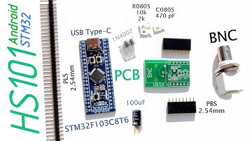 📟 HS101 осциллограф-приставка STM32 USB TYPE-C ANDROID