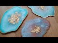 DIY kristályos poháralátét epoxy-ból (epoxy gyanta, Achat resin art)
