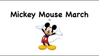 Mickey Mouse March Sheet Music