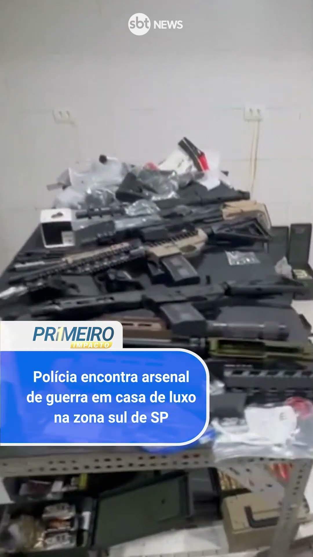Polícia encontra arsenal de guerra em casa de luxo na zona sul de SP