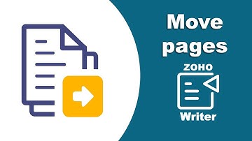 How to move pages in Zoho Writer