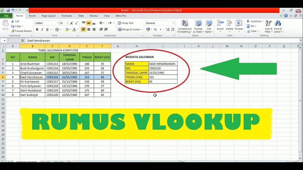 Contoh Rumus Growth Excel - Dunia Sosial