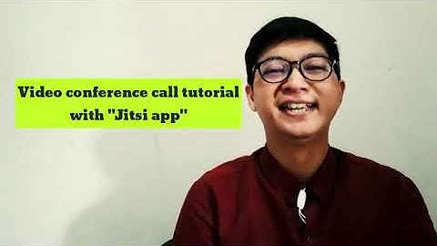 Jitsi meet video conference call tutorial