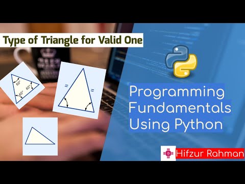 10. Triangle Type for Valid One Program in Python || Python Tutorial for Beginners by Hifzur Rahman