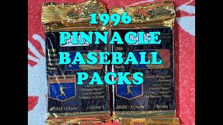 1996 PINNACLE BASEBALL JUMBO PACKS! Derek Jeter rookie, Greg Maddux, Allan Trammell, Don Mattingly!