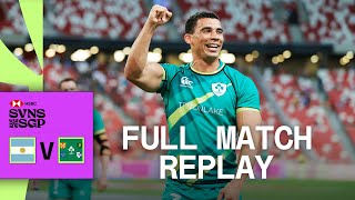 Ireland edge leaders in title hunt! | Argentina v Ireland | Singapore HSBC SVNS | Full Match Replay screenshot 5