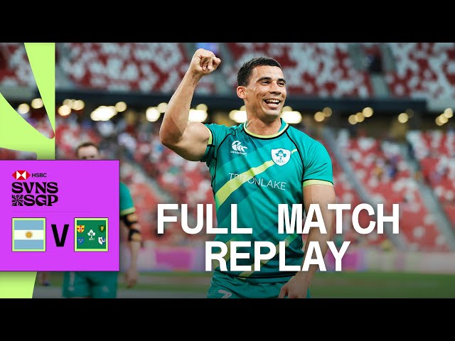 Ireland edge leaders in title hunt! | Argentina v Ireland | Singapore HSBC SVNS | Full Match Replay class=