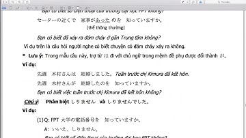 học ngữ pháp n4   ngữ pháp minnano nihongo   bài 38 phần 1 r5AwbFVV K8