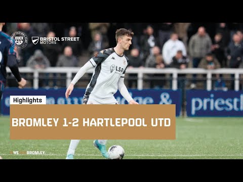 Bromley Hartlepool Goals And Highlights