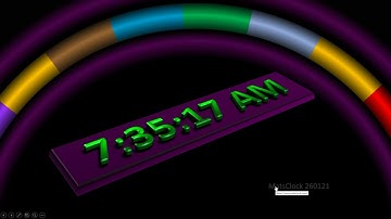 MatsClock 260121 - Free PowerPoint Digital Clock PPT Timer Date and Live Time on a 3D Biscuit