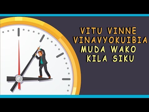 Video: Vitu 5 Vya Kusema Na Mtu Wako Kila Siku