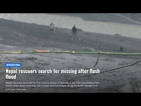 Nepal rescuers search for missing after flash flood