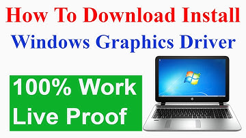 Windows 7 Me Graphics Video Driver Kaise Install Kare | How To Download and install graphics driver