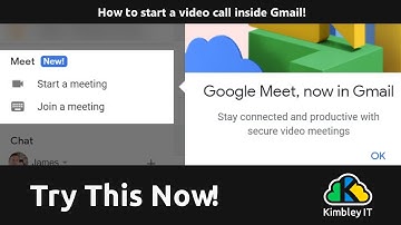 How to start a Google Meet video call from in Gmail