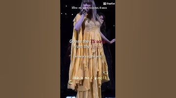 guess the TS song from the lyrics ! #taylorswift #viral #fypシ゚viral #taylorsversion #game