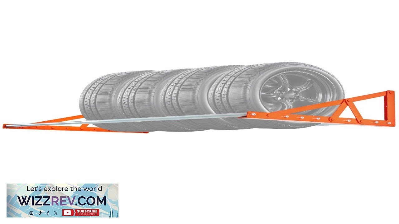 Wall Mounted Tire Rack 31" 56" Adjustable Tire Rack Q235 Heavy-Duty Review