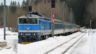 Vlaky - Železná Ruda-Alžbětín + Špičák / Züge - Bayerisch Eisenstein + Špičák