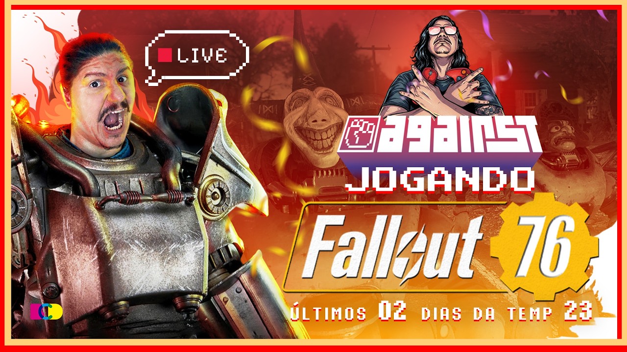 🔴 FALLOUT 76 |  02 DIAS PARA A TEMPORADA 24 ☢️ LIVE DE DOMINGO