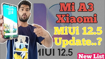 MiUi 12.5 Update List 2021 | Mi A3 MiUi 12.5 Update | mi a3 new update | Techqee Emmi