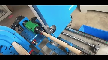 Automatic feeding wooden hammer handles sanding machine