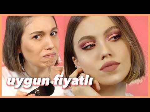 UYGUN FİYATLI ÜRÜNLERLE MAKYAJ | PEMBE DÜŞLER 💕